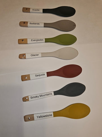 Silk All-In-One Paint Sample Spoons with holes in the end (New National Park Colors only)