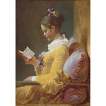 Young Girl Reading Book Mint Decoupage Paper