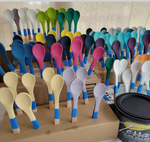 Terra Clay Paint Sample Spoons with holes in the end (18 Colors)